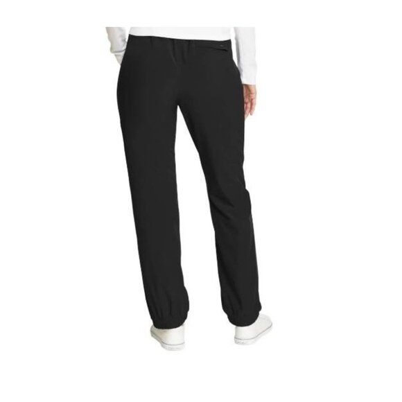 NEW Eddie Bauer Women's Fleece-Lined Pants Size 10 Black UPF 50+ Outdoor Cargo - Picture 2 of 12